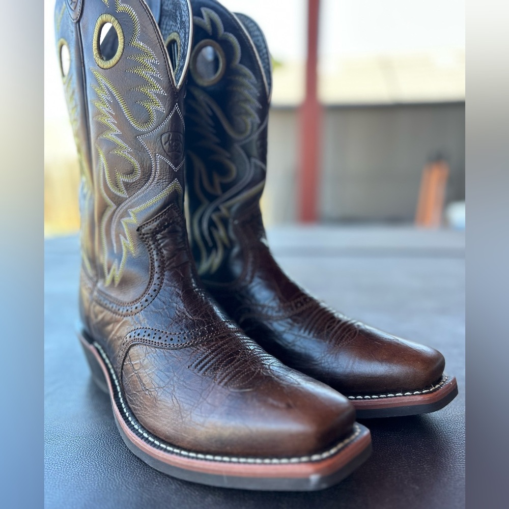 Ariat Brown Heritage Roughstock Cowboy/ Western Boots